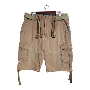 Evolution In Design Shorts Men Size 40 Tan Premium Twill cargo Belt Vacation